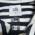 CAbi  | Byline Black & White Stripe Full Zip Jacket 5851 Women's L Photo 7