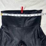 Spanx Faux Leather Moto Leggings Black Medium Pleather Pants City Chic Stretch Photo 6