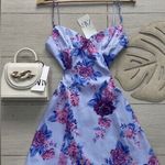 ZARA net floral print corset style mini boho dress Photo 2