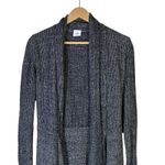 CAbi Cloak Cardigan Womens M Charcoal Gray pen Front Knit Longline Minimalist Photo 2