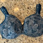 Cacique  Lane Bryant Paisley Print Blue Bra 44F smooth Balconette Bra Photo 0