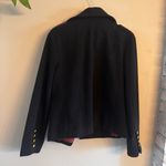 Rebecca Minkoff Black Pea Coat with Gold Buttons Photo 7