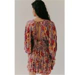 Free People Sweet Dreams Printed Mini Dress in Taupe Combo NWT Size Small Photo 6