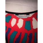 Trina Turk  Yucateca Tunic Swim Cover Dress Size S Black Red Multi Short Caftan Photo 4