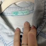 Kenzo Jeans Light Wash Denim Button Down Shirt Sz S Western 90s Streetwear Blue Photo 3