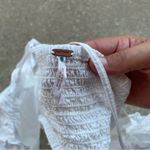 Free People Sunny Days Ahead White Ruffled Crop Top Size XL Photo 4