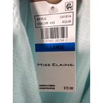 Brand New Miss Elaine Women's Size XL Aqua Paisley Print Lace Trim Nightgown Blue Photo 5