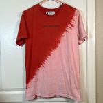 Dutch Bros Coffee Red Pink Tie Dye Love Abounds Shirt Size Med EUC #0978 Photo 1