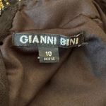 Gianni Bini  Women’s Black & Gold Mockneck Beaded Sheath Dress Size‎ 10 Photo 10