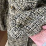 Badgley Mischka Tweed Double Breasted Coat Green 2 Photo 3