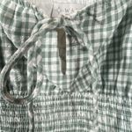 WAYF Smocked Waist Top Ruffle Sleeve Medium Farm Girl Beach Summer Fun Cropped Photo 3