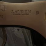 Lauren Ralph Lauren Women's Madelaine Nappa Leather Black Sandal Pump Size 10 Photo 5