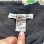 VTG Floral Skirt Tiered Ruffle Midi Stretch Small Cottagecore Fairycore‎ Boho Black Photo 3