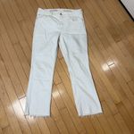 Pilcro ANTHROPOLOGIE High Rise BootCut Denim Jeans Size 31 White Photo 1