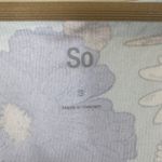 SO NWT  Babydoll Mini Dress Womens S Light Blue Floral Boho Stretch Cottagecore Photo 3