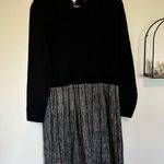 Ted Baker  Leanno Black White Long Sleeve Collared Tweed Skirt Knee Length Dress Photo 0