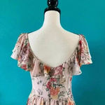 Rebecca Taylor marlena floral silk ruffle dress in size 8 Photo 4