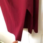 Gracia  Burgundy Ruffle Off The Shoulder Cocktail Dress Photo 2