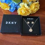 DKNY  Gold Necklace/Stud Earring Gift Set Photo 0