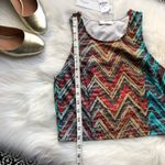 Lovers + Friends LF Aztec Crop Top NWT Rust Aqua Photo 4