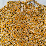 ZARA  Yellow Daisy Blouse Photo 3