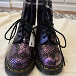 Dr. Martens Dr. Martins 1460 Snake Print Emboss Leather Lace Up Boots Women’s 5 New Photo 2