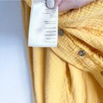 We The Free  FP Oversized Boho Button Up Top in Yellow Photo 6