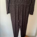 Serra Black V-Neck Jumpsuit Gathered wrist and ankle Photo 8