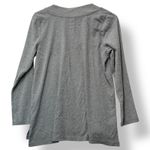 J.Jill Perfect Pima Gray Long Sleeve V Neck Tunic Top Womens Size L Photo 1