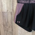 Under Armour * Women's Performance Shorts Black/Purple Small Gym Running Photo 1