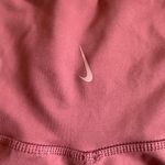 Nike  Yoga Dri-Fit Rust Pink Crochet Edge High Waisted 7/8 Leggings Photo 4