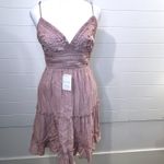 Love Tree Womans Pink Dress Size Medium NWT Fairy CottageCore Babydoll Photo 2