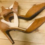 Unisa NEW  strappy  women's brown suede in the front pumps Approx 3 inch Photo 2