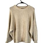 MNG by Mango Beige Dolman Long Sleeve Wool Blend Knit Sweater Women Sz XS Photo 0