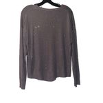 ZARA  Gray Rhinestone Elegant Women's Sweater Size Medium Photo 2