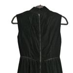 Gay Gibson Black Velvet Mock Neck Corset Lacing Sleeveless Dress Witchy S (est.) Photo 4