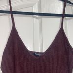 Brandy Melville MOVING SALE-  wine purple ribbed v tank Photo 4