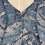 Show Me Your Mumu Bailey Tie Back Romper Blue S Photo 5