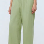 Madewell  The Harlow Wide Leg Pant in Pale Lemongrass 00 Women’s NG521 Photo 0