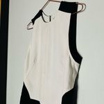 KAUFMANFRANCO White Black Colorblock Shape Crewneckline Shift Mini Dress Size 2 Photo 8