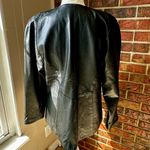 Kanar Black Leather Single Button Blazer Suit Style Vintage 80s Jacket Clubbing Size undefined Photo 9