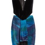 Farai London Edena Velvet Cutout Corset Skirt SET Turquenite Womens Size XS Photo 2