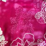 Vintage 90s Mini Dress Hot Pink Tropical Print Hibiscus Floral Slip Dress Fringe Size L Photo 8