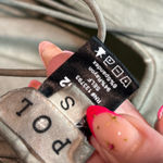 POL Sage Green Ruffled Tie Back Cropped Camisole Photo 3