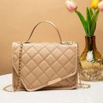 Waterproof,Lightweight,Business Casual Mini Quilted Embossed Flap Square Bag Photo 5