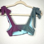 Beach Riot  x Free People Women's XS Avalon Bikini Top Blue Purple Ombre Beach Photo 4