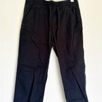 Gap Easy Pant Cotton Blend Drawstring Lightweight Black XS Photo 0