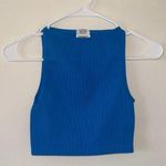 Cotton On  Seamless High Neck Cropped Tank Ribbed Blue XS-S Photo 0