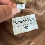 Pamela Mccoy faux fur size Small women's dark brown color coat Photo 11