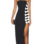 Atoir Black and White The Selma Dress Midi Bow Dress Size 4 Photo 0